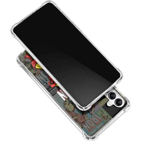 Marvel Classic Comics Iron Man Action Vintage Galaxy A15 5G Clear Case